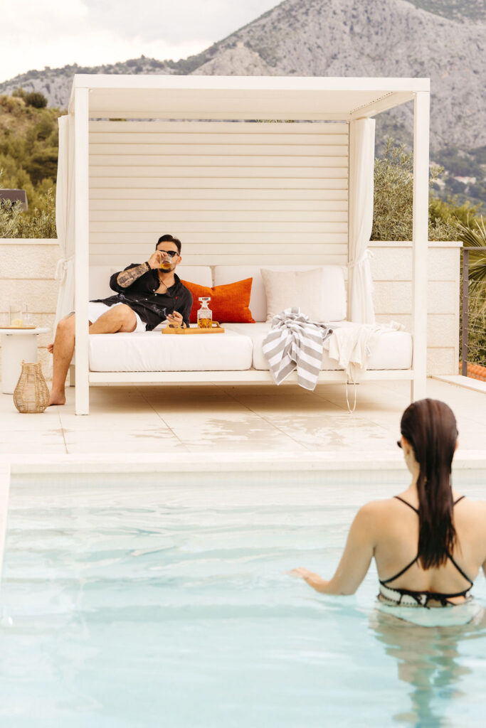 Andoris Lifestyle – guests enjoying Villa Andoris, luxury villa in Omiš near Split, Croatia