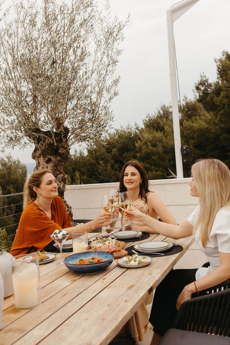 Private wine tasting in villa